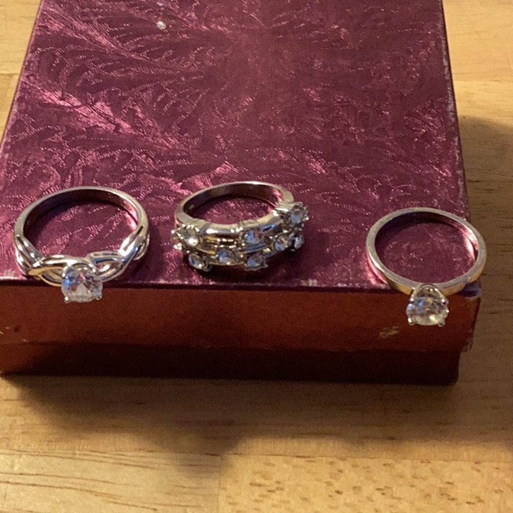 Rings , nice 2sizes one 8 two .9 . Rhys tone